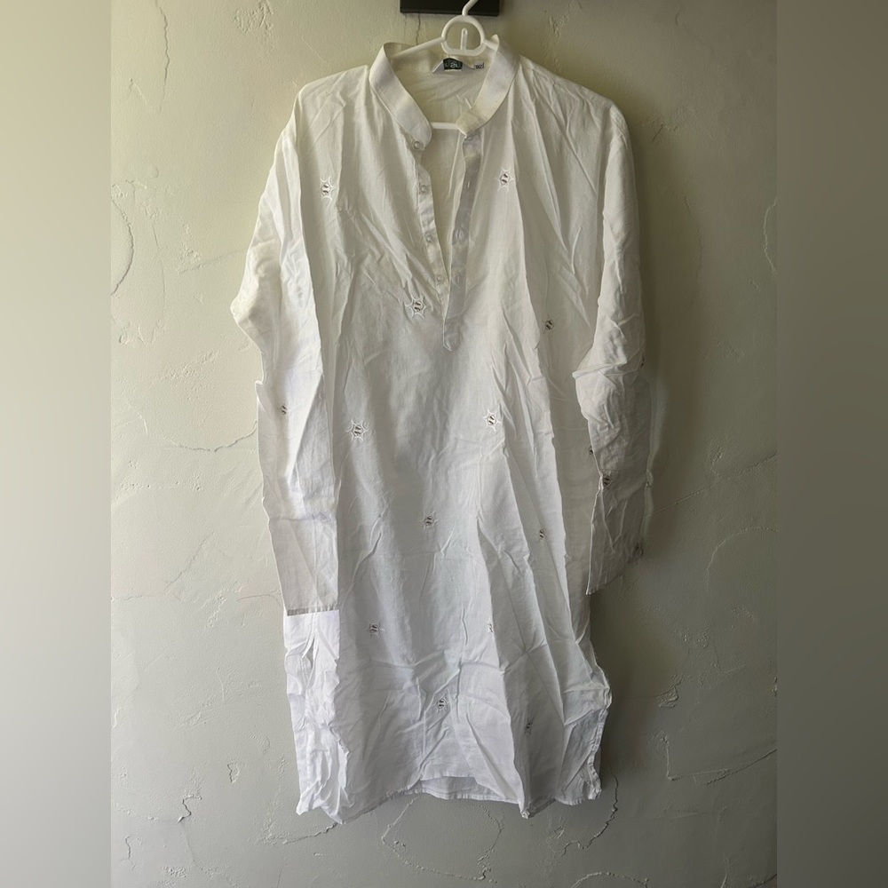 White Kurta shirt from India